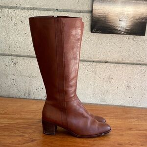 🇦🇷 La Curtiembre Leather Tall Boots with wood heel